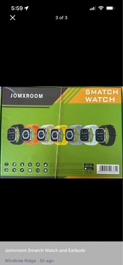 Jomxroom watch plus earbuds