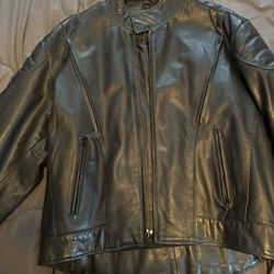 Motorcycle Leather Jacket 2xl