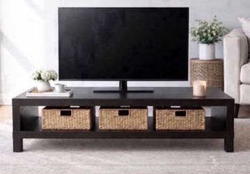 Modern Black TV Stand / Media Console