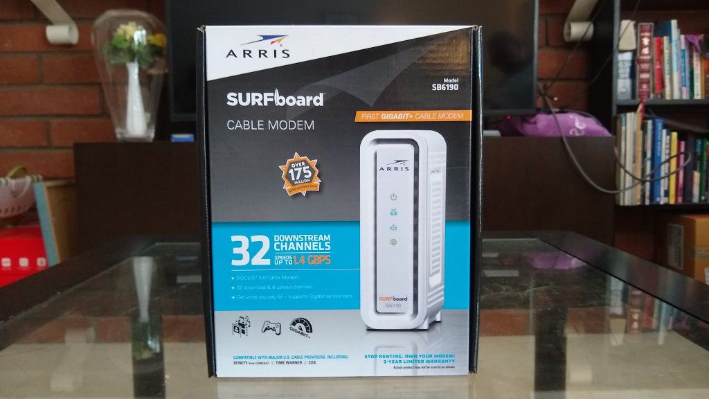 ARRIS Surfboard SB6190 32x8 DOCSIS 3.0 Cable Modem