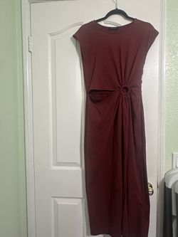 Rust orange dress