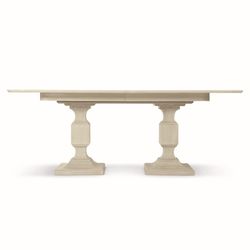 East Hampton Cerused Linen Dining Table