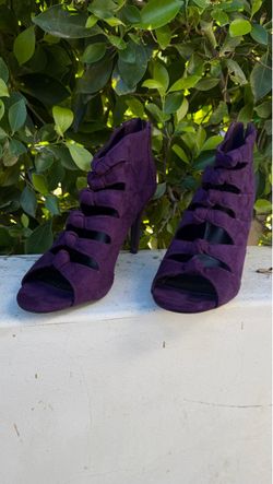 Open - Toe Suede Ankle Boots