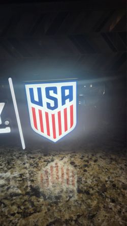 FIFA team USA neon light