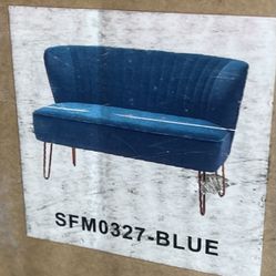 Blue Loveseat 