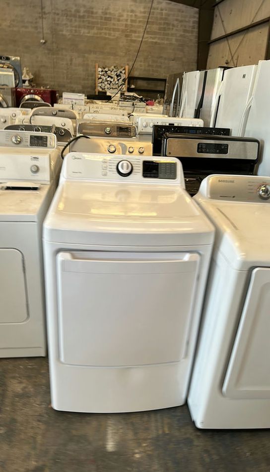 Midea White Dryer LargeCapacity SensorDry