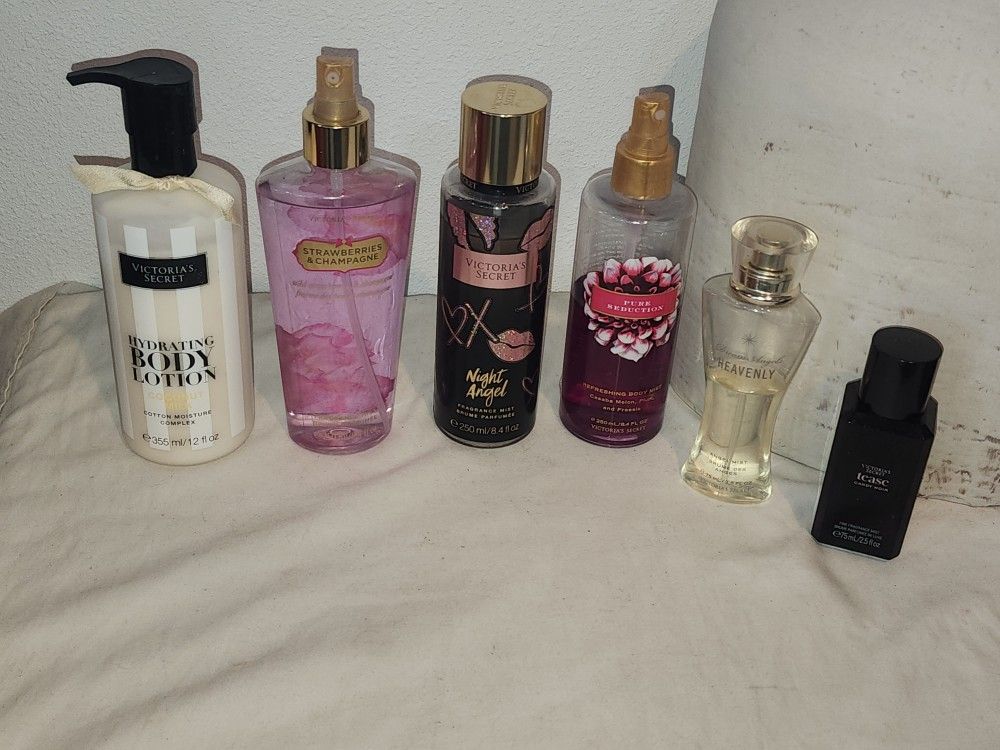 Victorias Secret Lotion Perfume Bundle Tease Heavenly Night Angel Pure Coconut