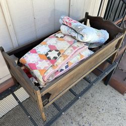 Antique doll bed