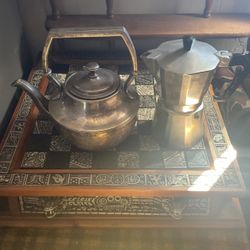 Tea Kettle And Coffee Percolator 