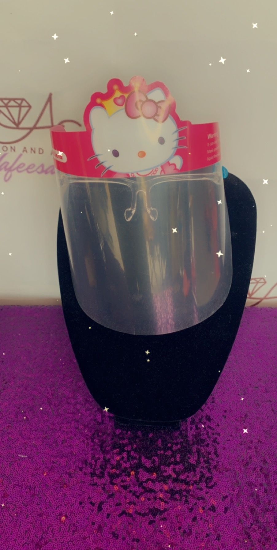 Hello kitty kids face shields