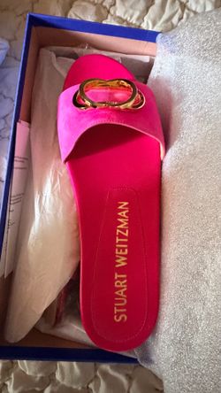 Brand new red sandals