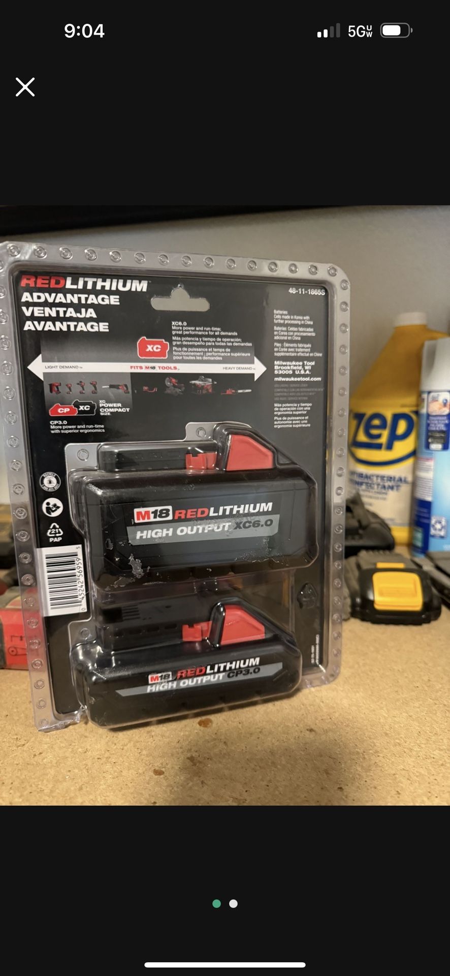 Milwaukee Battery Pack