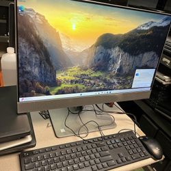 HP EliteOne 800 G4 All-in-One desktop Intel Core i5-8500 @ 3.00 16 GB RAM  240GB SSD  Win11 Pro, WiFi, webcam and speaker integrated.