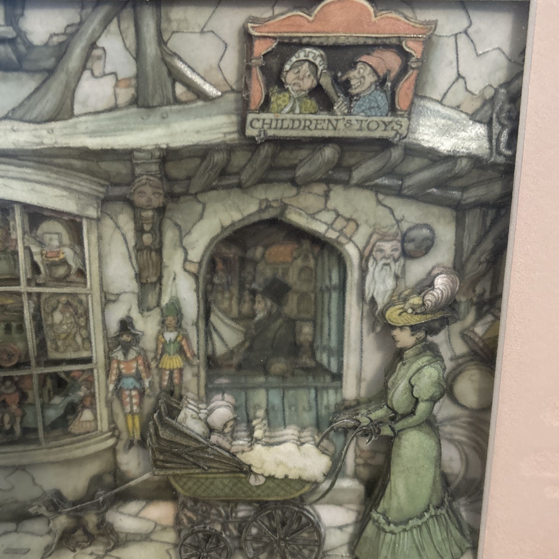 Framed Anton Pieck, 3D print