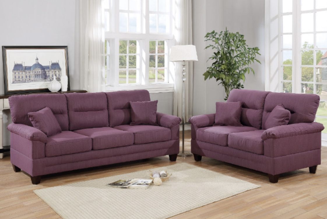 PURPLE SOFA - Immediate Pick Up Available