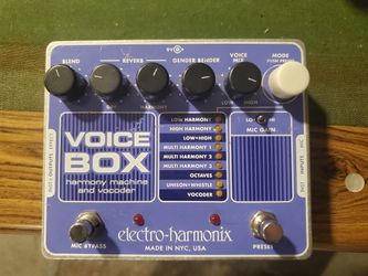 Voice Box - Hamrony Machine And Vocoder By Electro-harmonix