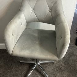 Gray Desk/vanity Chair 