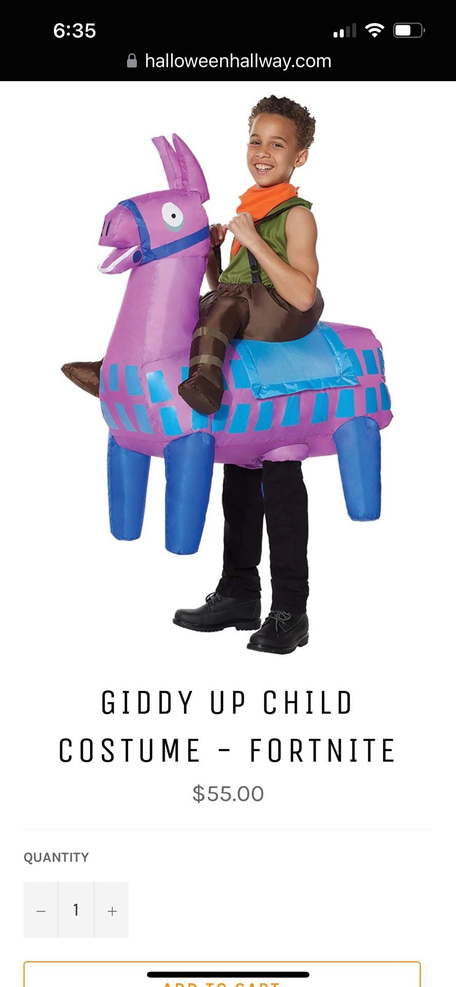 Fortnite Giddy Up Costume