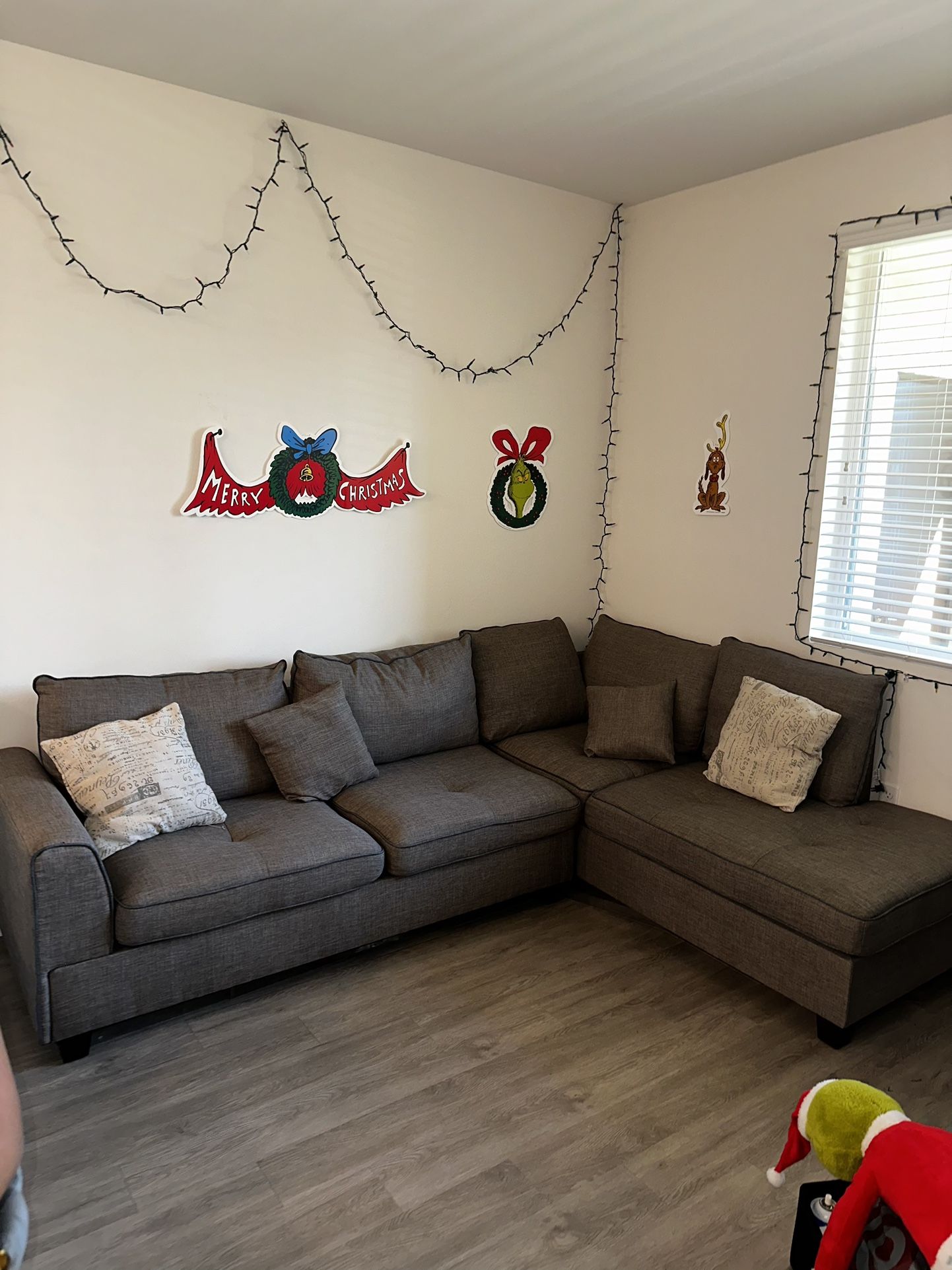 Grey- Mocha Sectional 