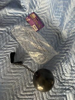 ball and chain halloween costume prop