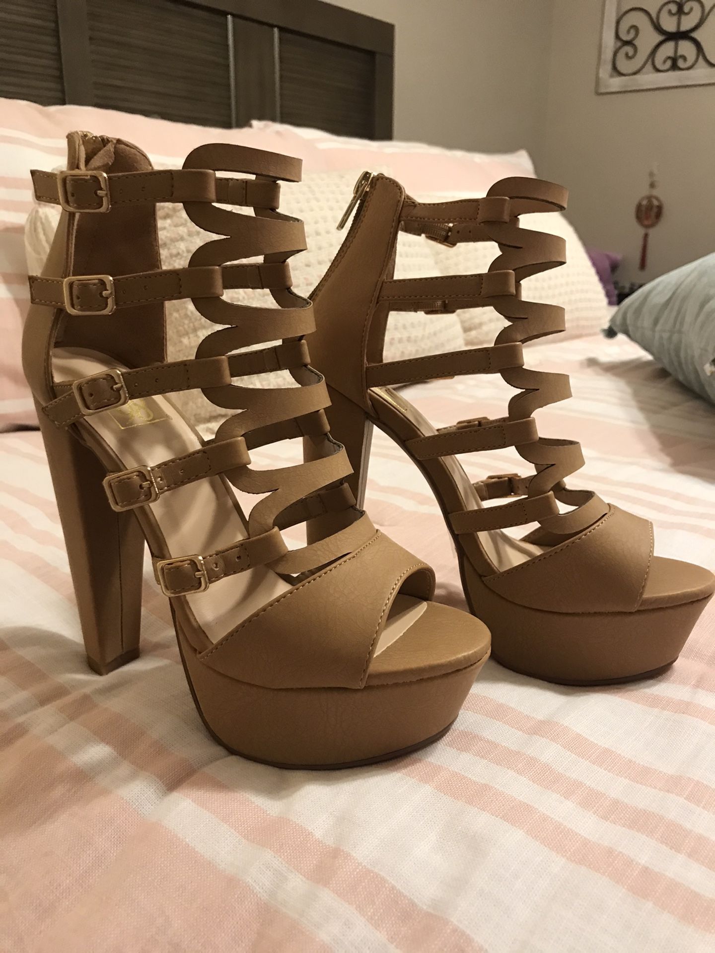 Platform High Chunky Heels Party Sandal