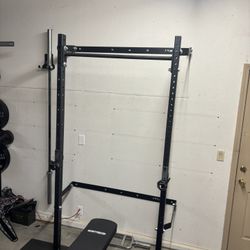 PRX  Profile Home Gym Used, With Rack, Bench, Barbels And Weights 