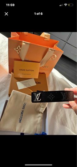 *Brand new* Black L V Slim Bracelet