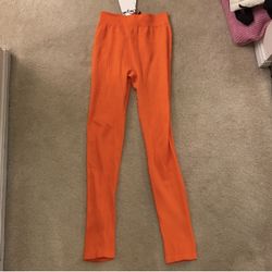 Zara bright Orange leggings. Xs/s