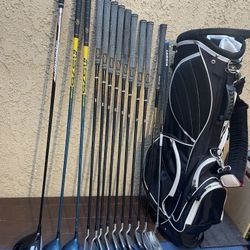 Complete golf club (made in japan //Daiwa irons And Assorted Wood)with odyssey putter and golf bag