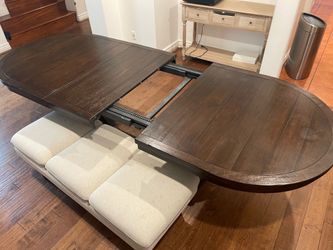 Table, chairs and bench for sale