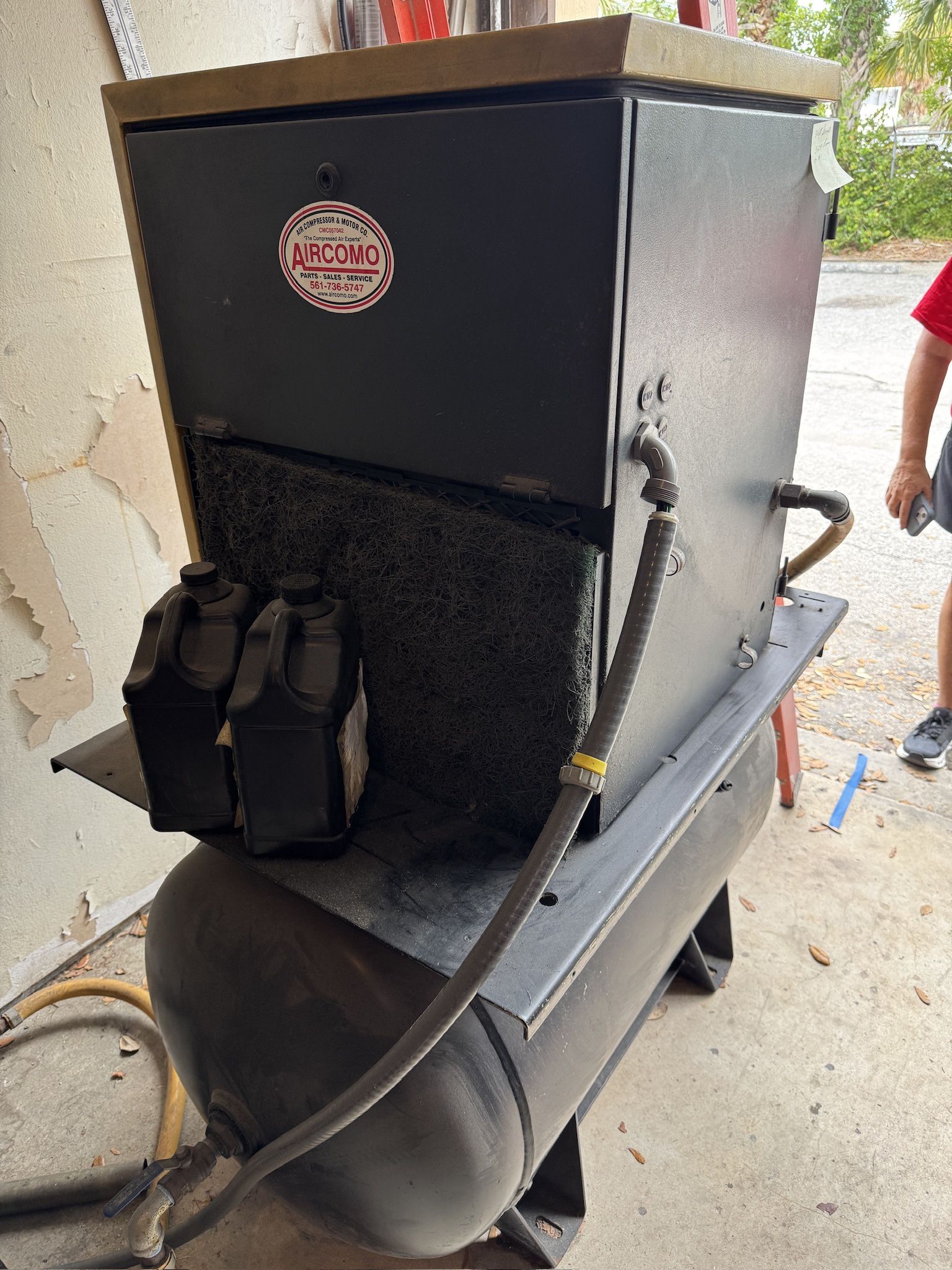 Air compressor & Sandblasting System With Reclaimer