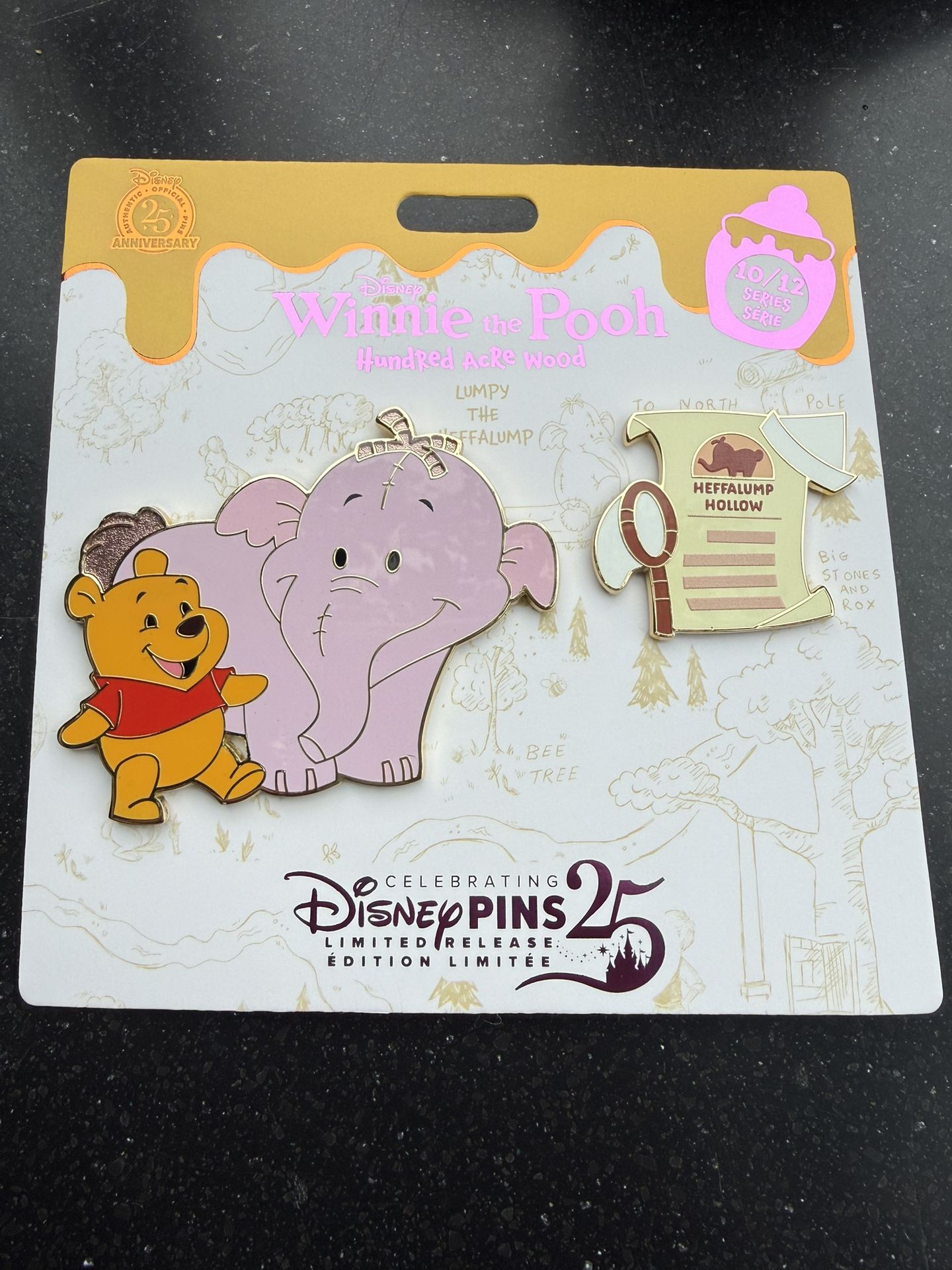 Disney Parks 2025 Winnie The Pooh Heffalump Hundred Acre Wood Series 10/12 Pin