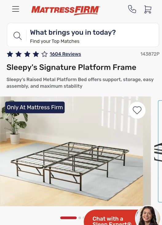 Sleepys Queen Twin Platform Bed