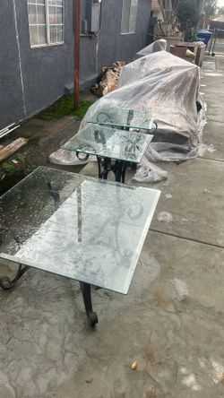 3 Glass Tables$55