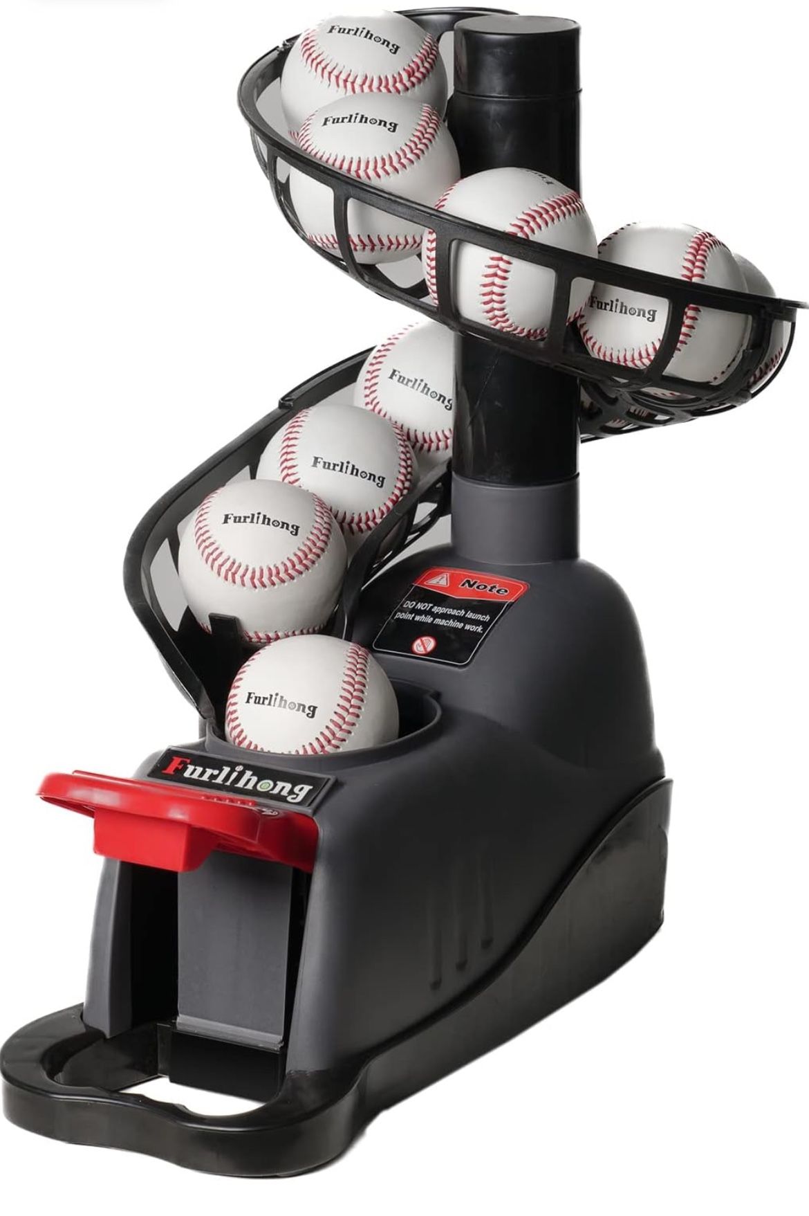 898BH Baseball Soft Toss Machine, Angle Adjustable, Step On Paddle and Release to Launch, No Power Supply Needed, Works with Regulation Baseball