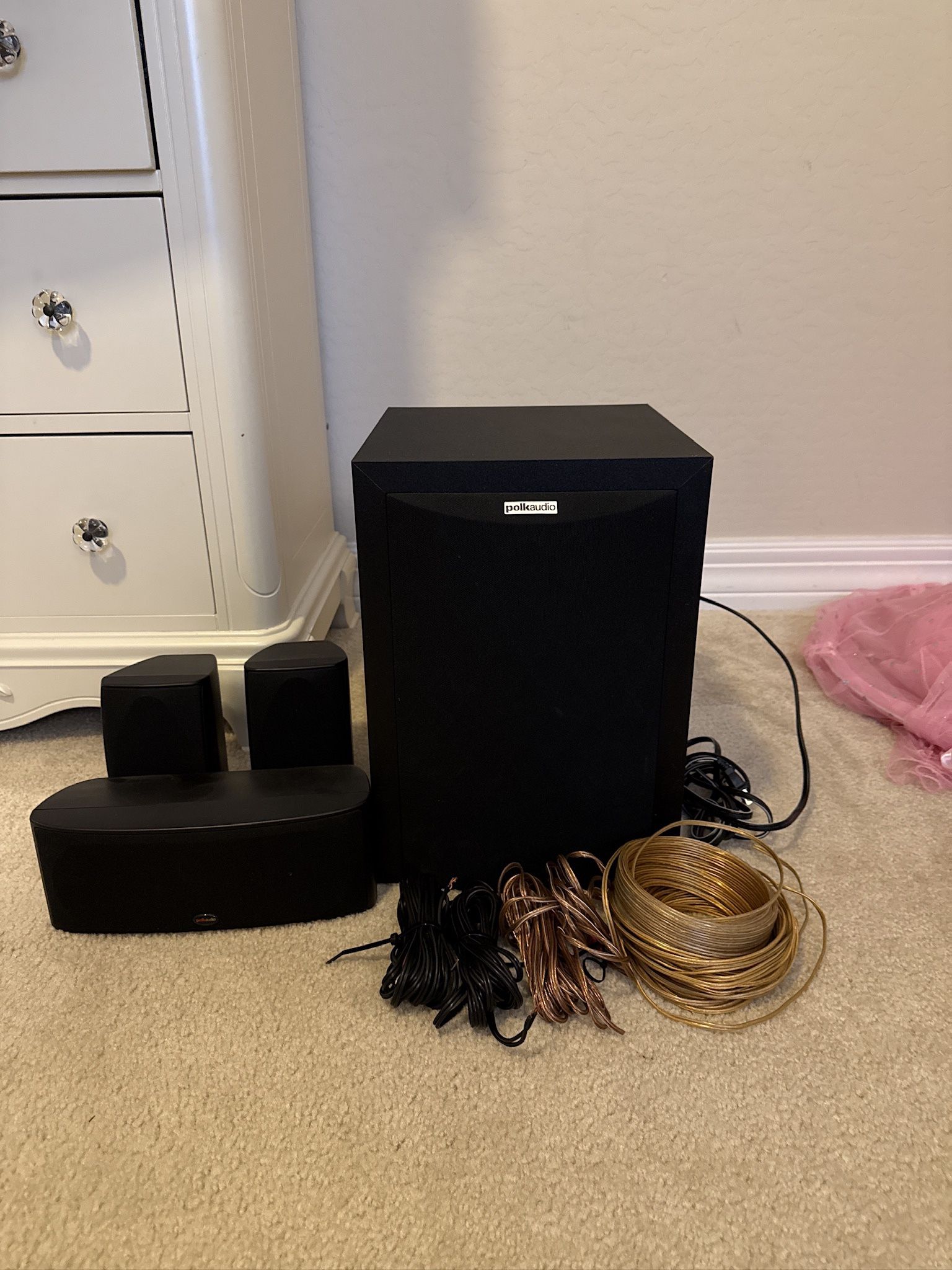 Polk Audio Home Theater Speaker Set – Subwoofer + Speakers