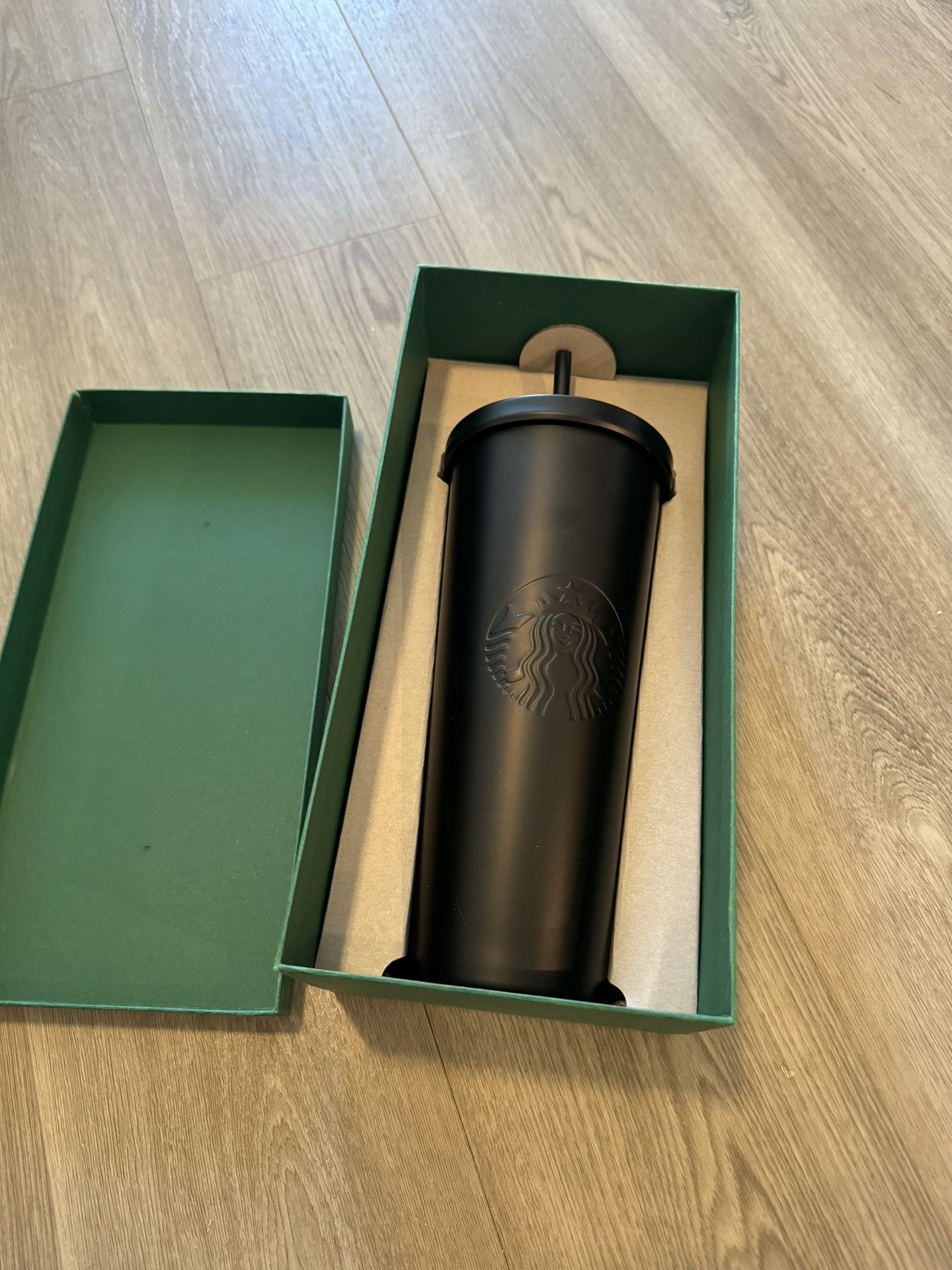 Original 2016 Starbucks Matte Black Tumbler (Venti)