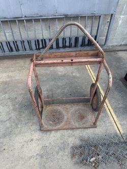 Welding Oxygen Tank Cart