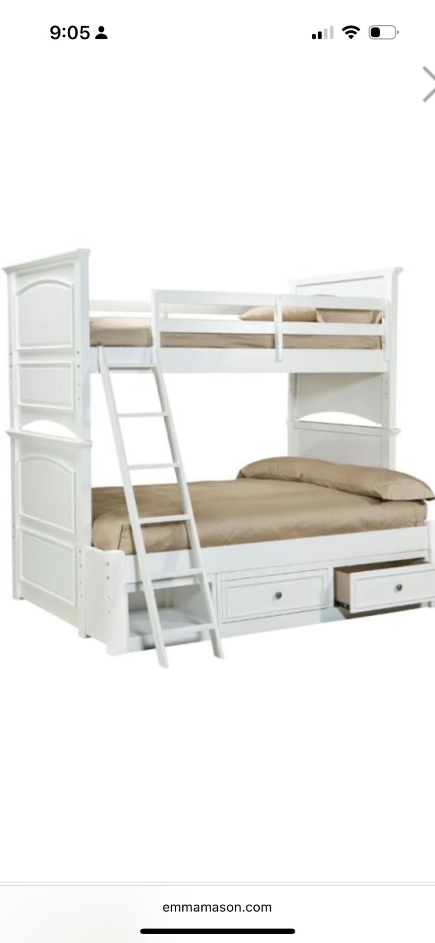 Twin Over Full Bunk Bed For Sale!