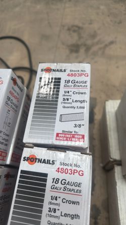 Staples 18 gauge 1/4 x 3/8 length