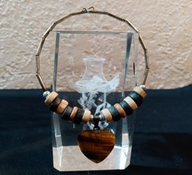 Crystal Chakra heart Rock bracelet