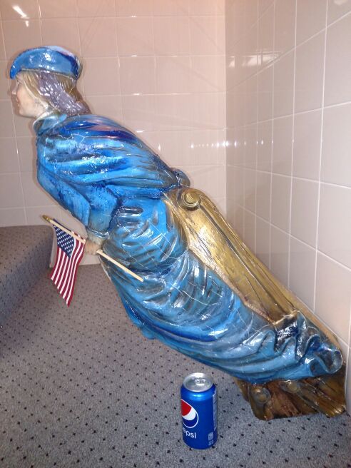 Vintage Patriotic Maiden Ship's Figurehead Alfco-NY