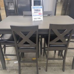 Alex Grey PC Counter Height Dining Set Retail Price $999 SAVE