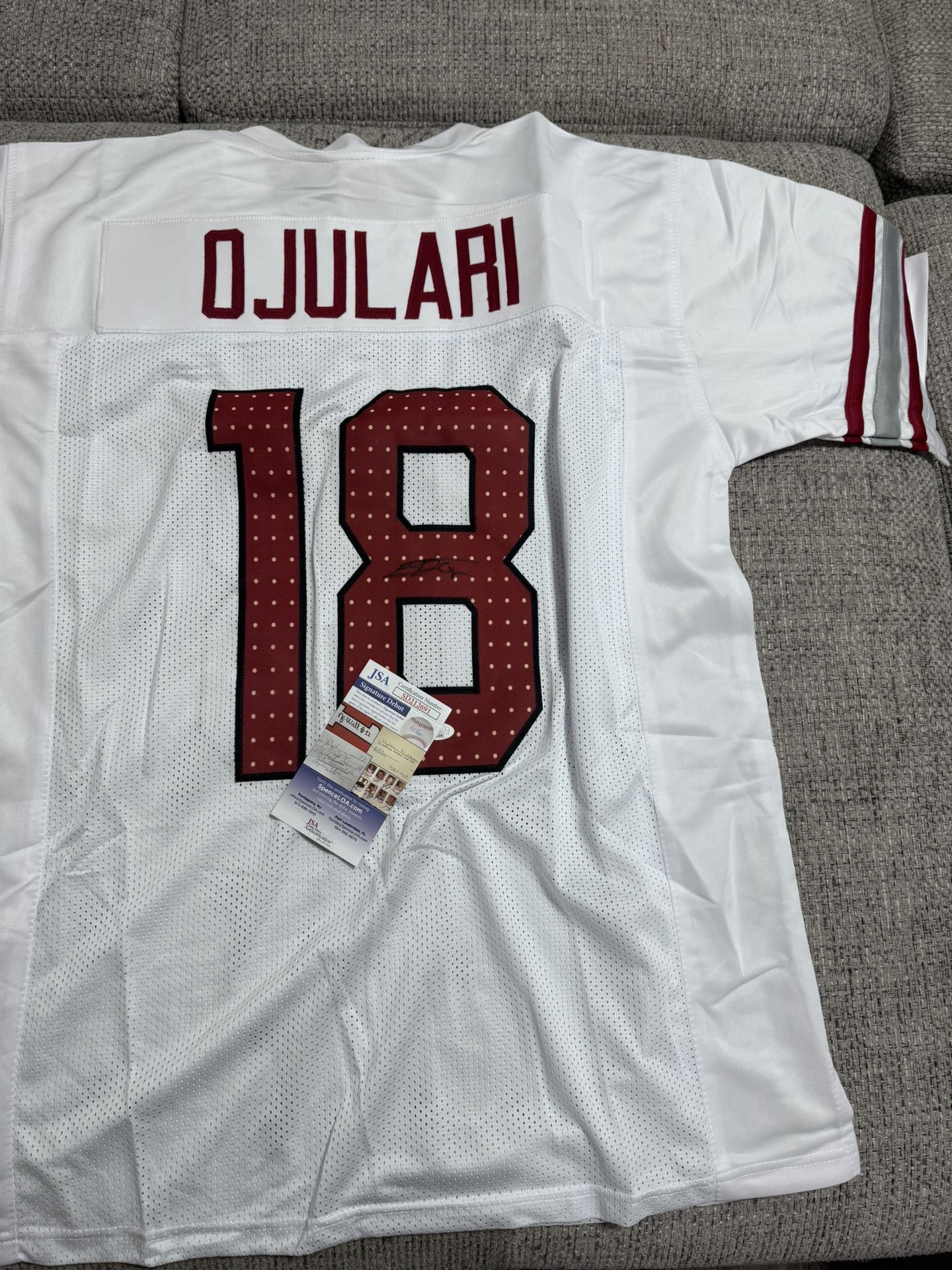 BJ Ojulari Signed Autographed Custom Jersey - JSA Coa - Arizona Cardinals