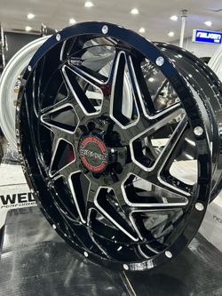 WICKED W932 20x9 5x127/139 OFFSET -12mm GLOSS BLK MILLED $199 each