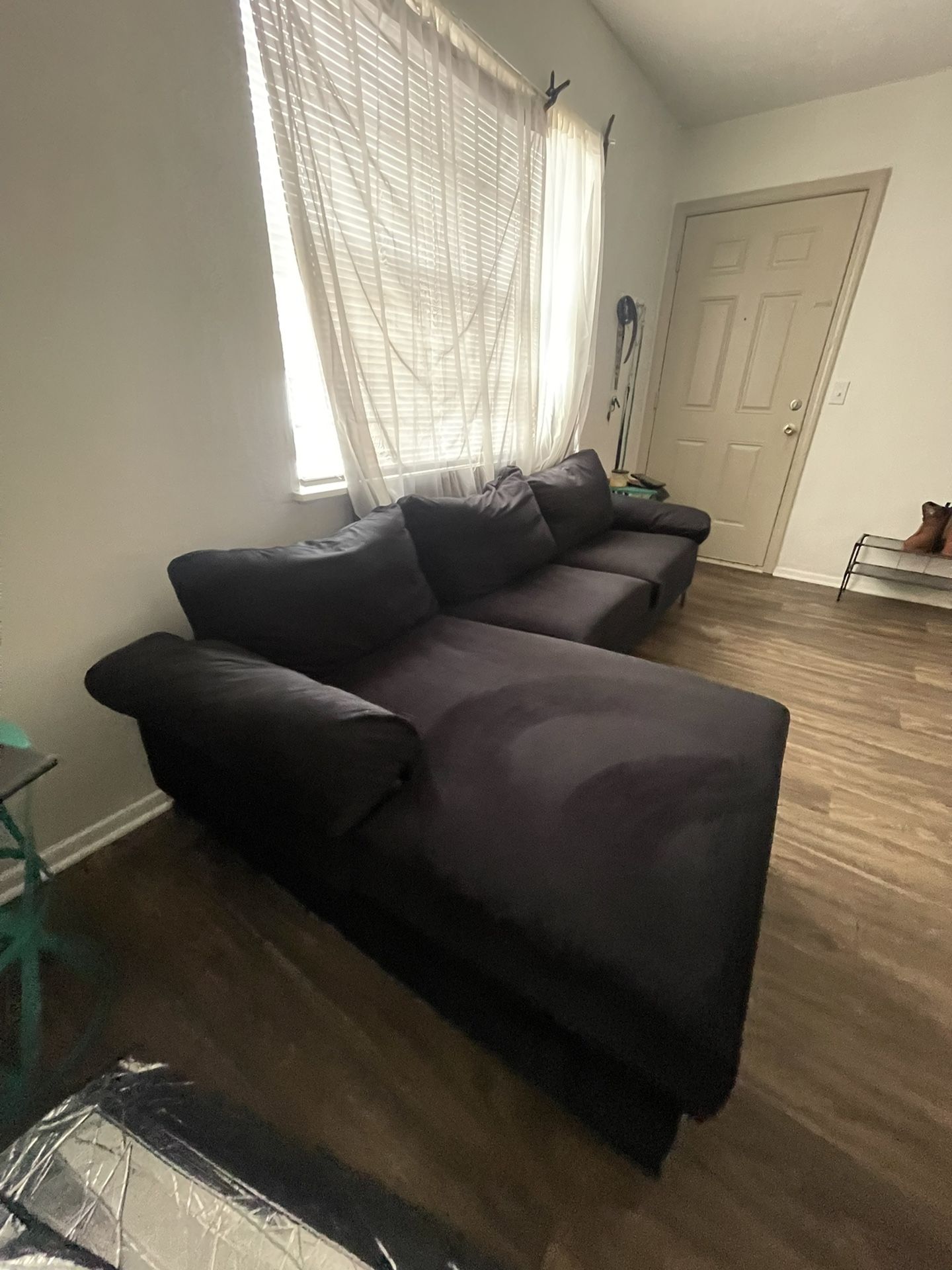 black sectional