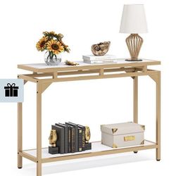 White And Gold Console Table