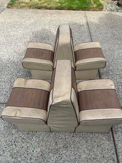 Boat chairs and ladder