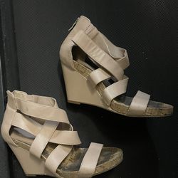 2 BCBG women’s wedge sandals both size 8 1/2 M