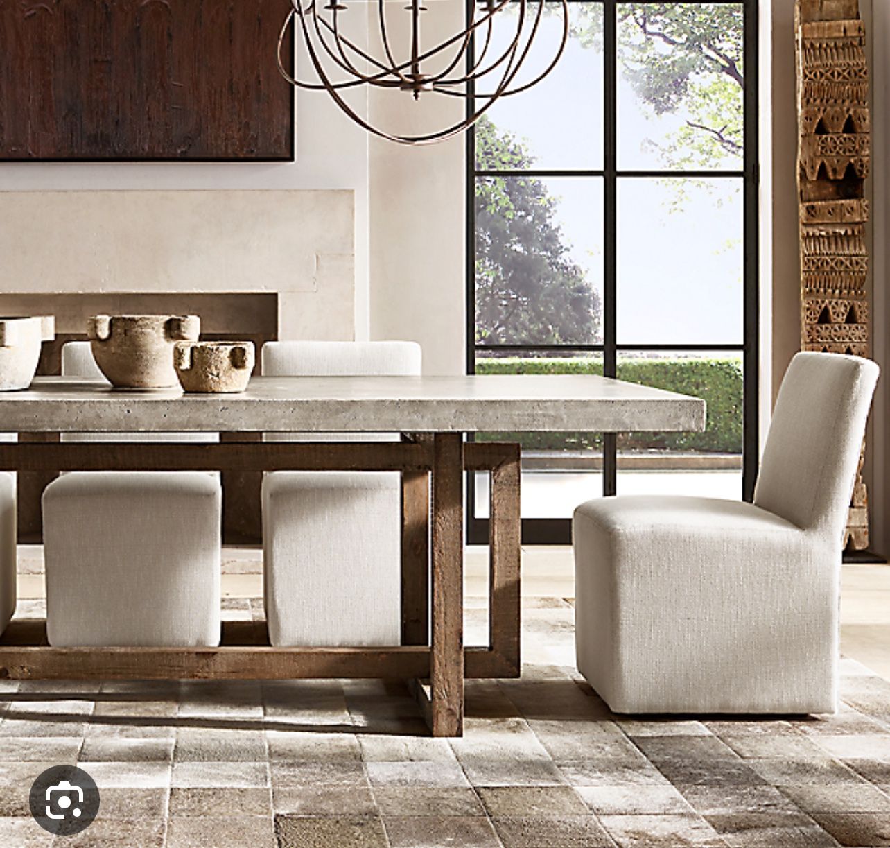 Restoration Hardware Dining Table 108”